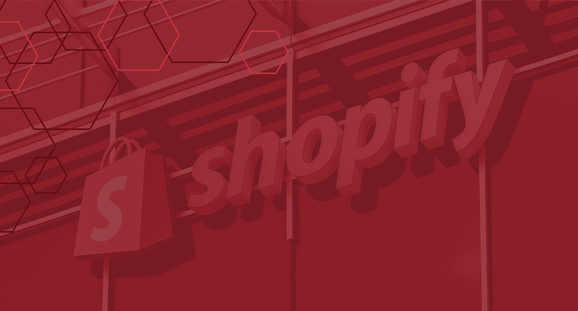 Shopify logo on the facade of a building